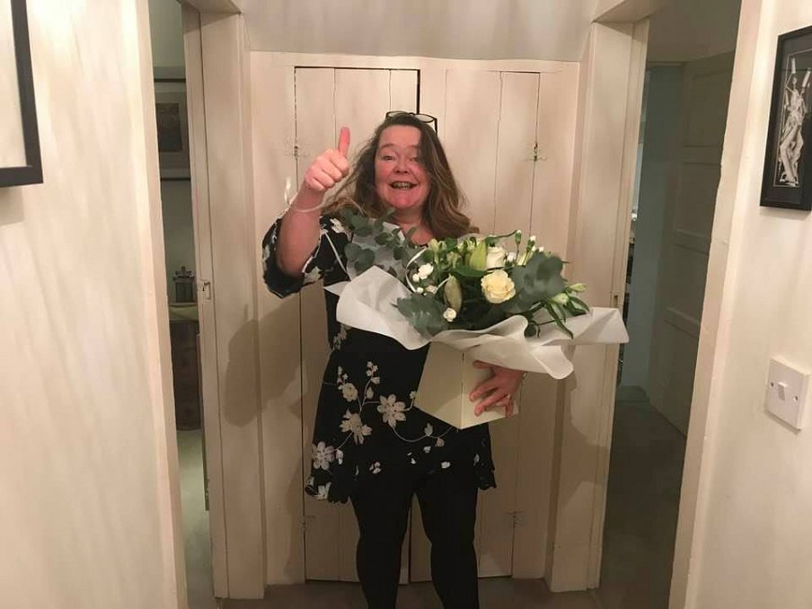 Lisa Whytock wins the Hamish Henderson Services to Traditional Music Awards at the Scots Trad Music Awards 2020